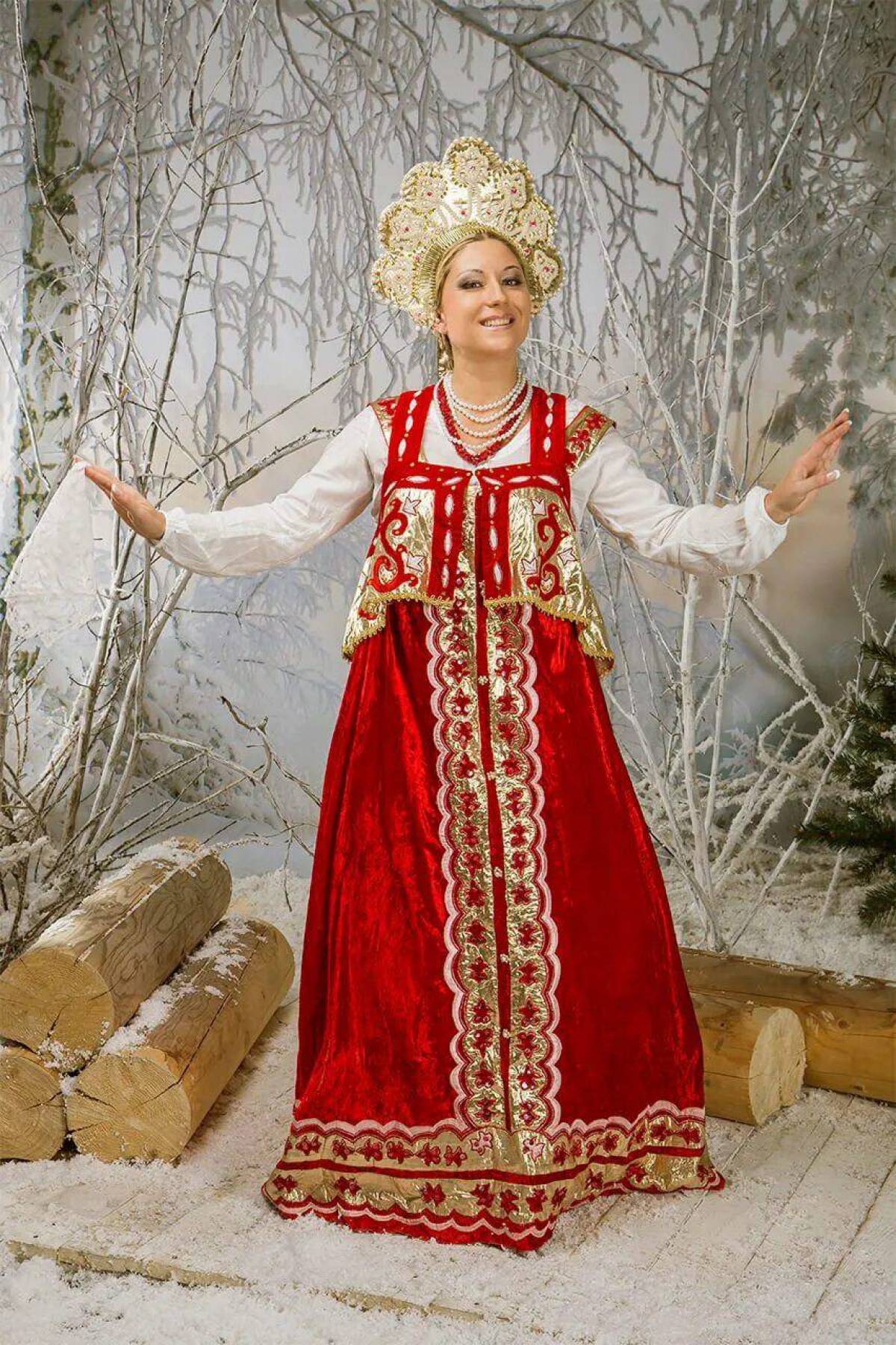 Girls in Slavic costumes in Lianyungang
