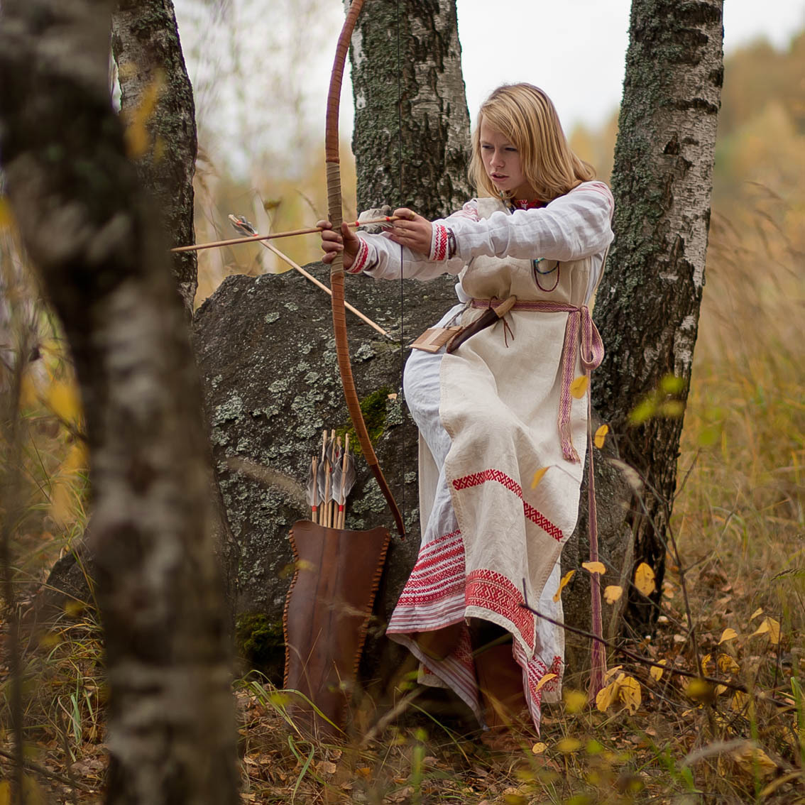 Sexy photo Girls in Slavic costumes in Lianyungang
